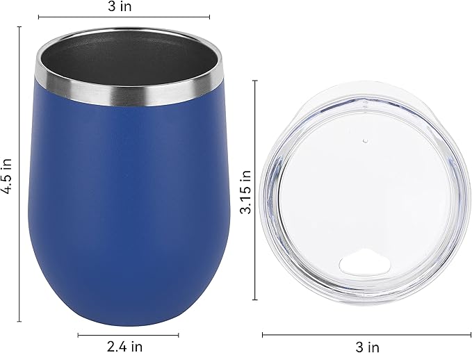 Engraved Travel Wine Tumbler - 12 oz.