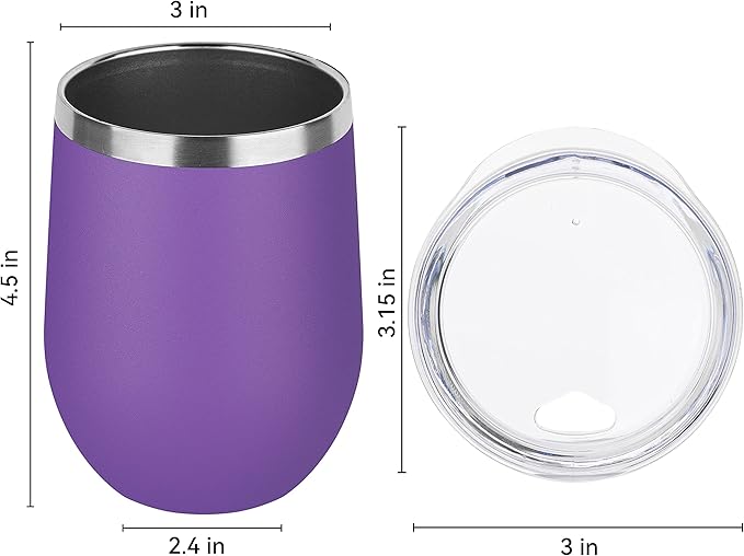 Engraved Travel Wine Tumbler - 12 oz.