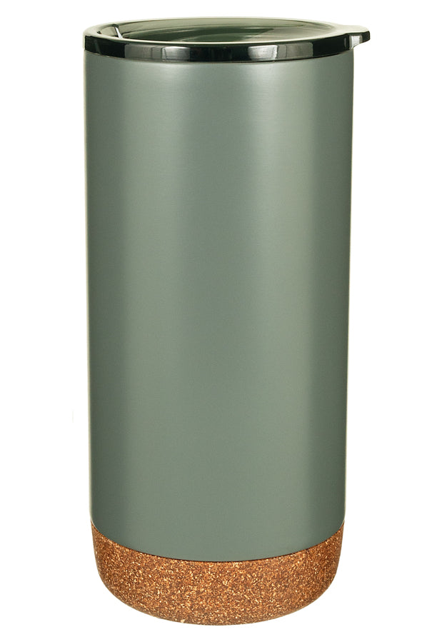 Stainless Steel & Cork Tumbler - 16 oz.