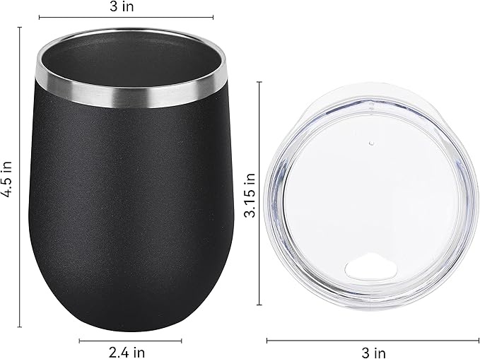 Engraved Travel Wine Tumbler - 12 oz.