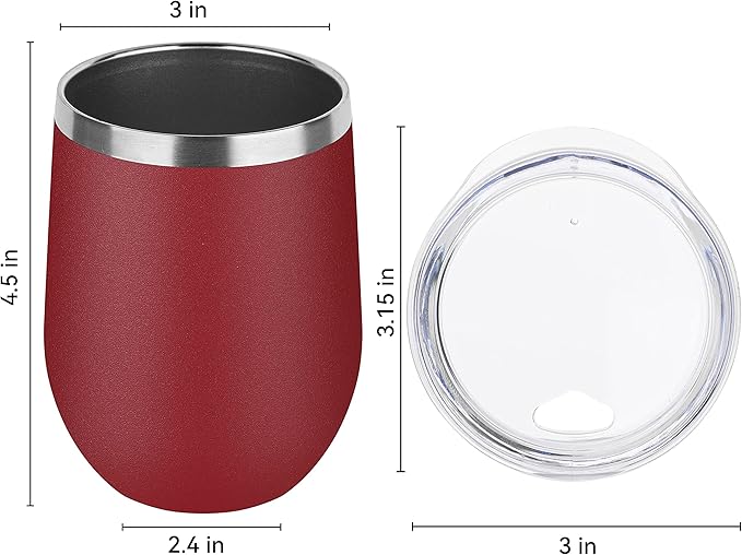 Engraved Travel Wine Tumbler - 12 oz.